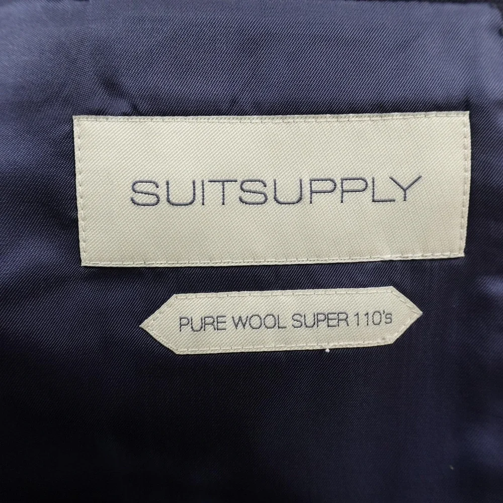 Suitsupply Napoli‎ Blazer Mens 46S Blue Surgeon Cuff Wool Sport Coat Suit Jacket